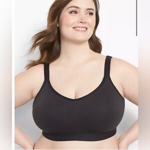 Cacique‎ Bra Women’s Size 50DD Lightly Lined No-Wire Black Scoop Comfort